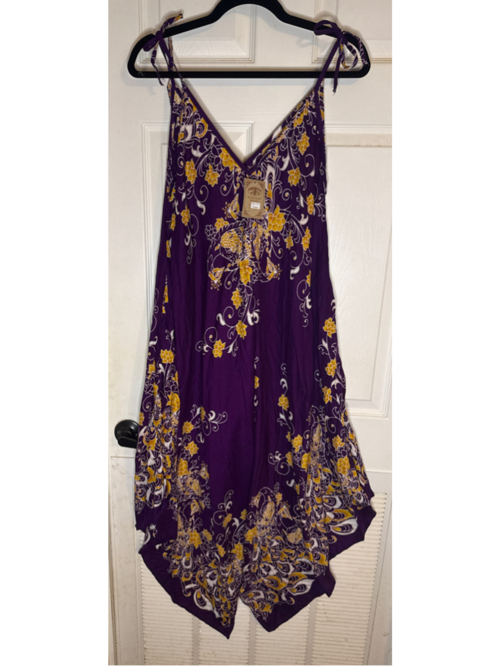 Women's Kathmandu Jumper Purple Yellow Floral - Picture 2 of 7